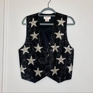 Sequin Star Vest